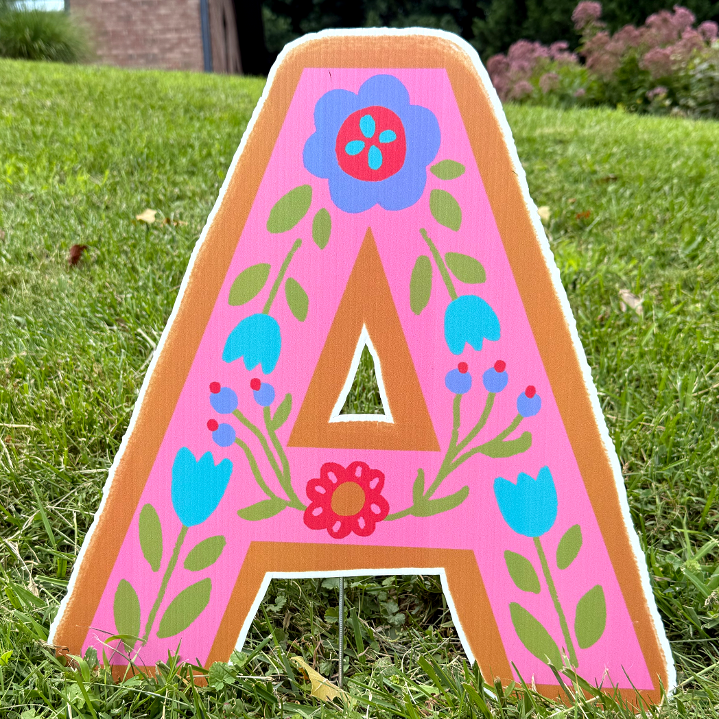 Personalized Alphabet - Floral