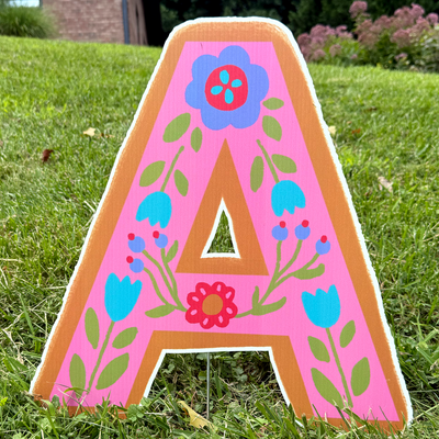 Personalized Alphabet - Floral