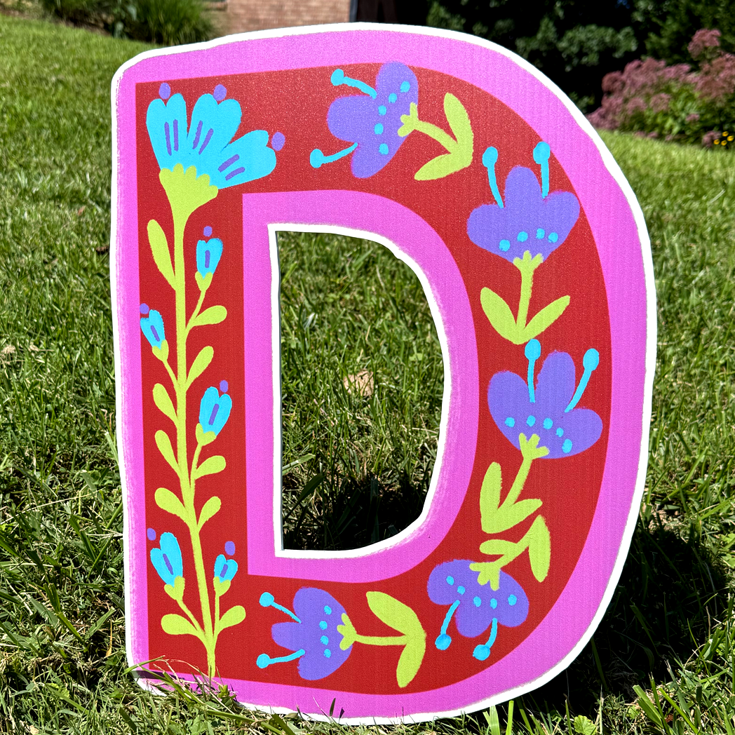 Personalized Alphabet - Floral