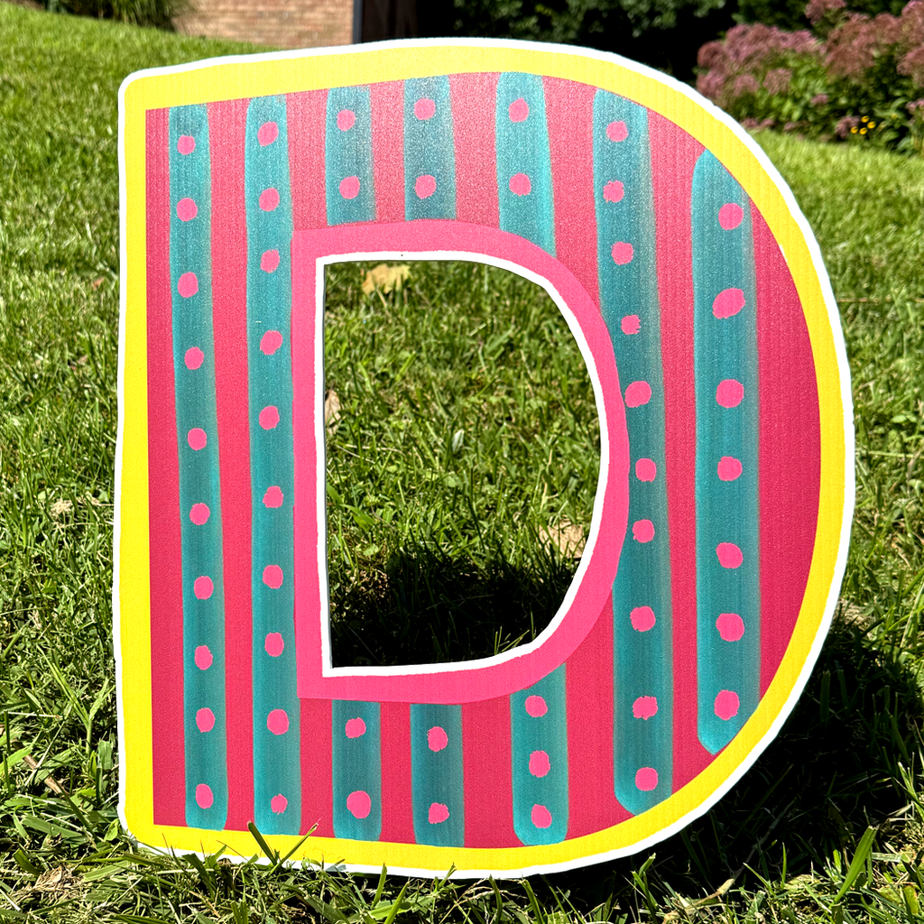 Personalized Alphabet - Stripes & Polka Dots