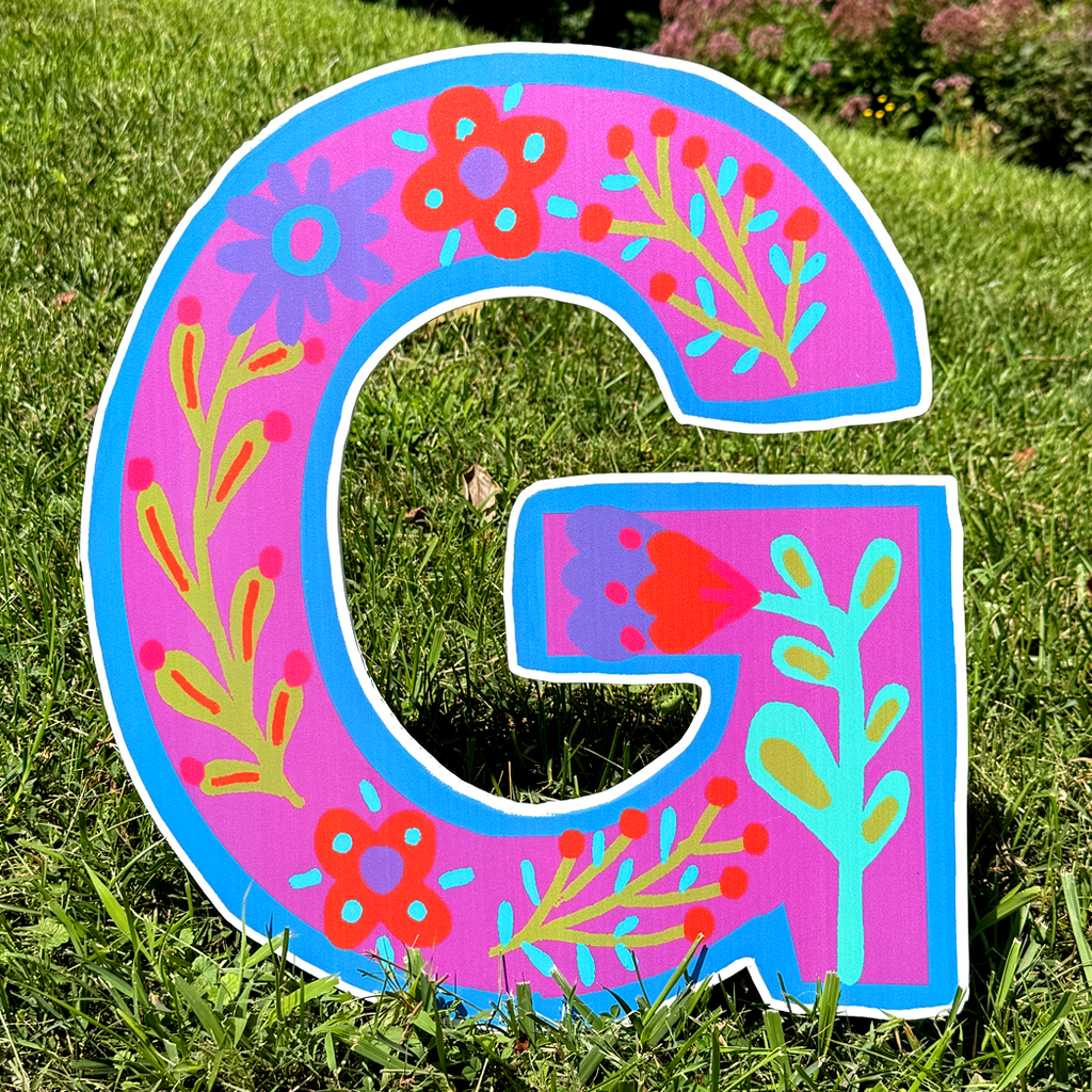 Personalized Alphabet - Floral
