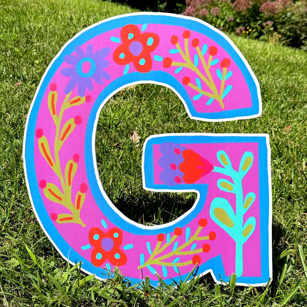 Personalized Alphabet - Floral