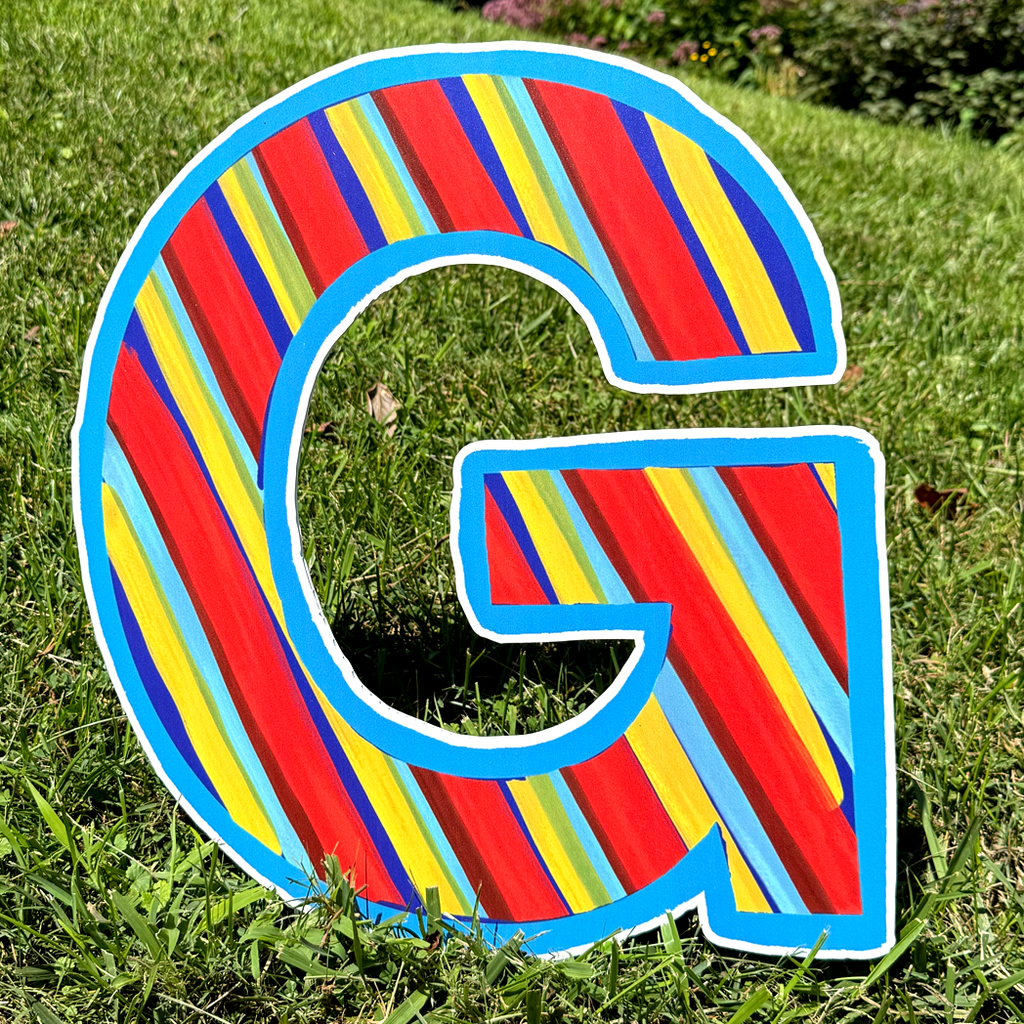 Personalized Alphabet - Stripes & Polka Dots