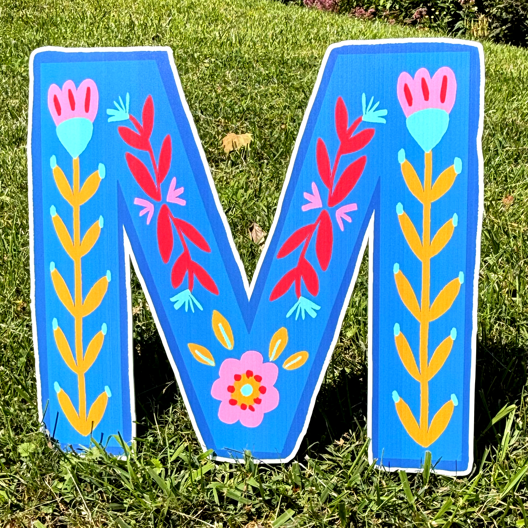 Personalized Alphabet - Floral