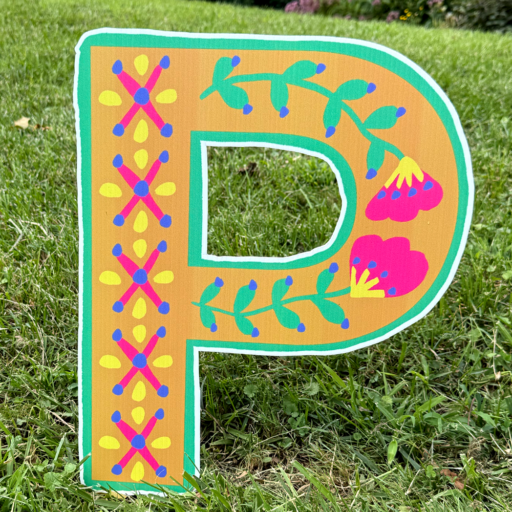 Personalized Alphabet - Floral